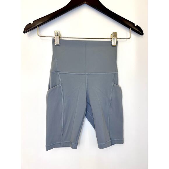 Lululemon Align High Rise Short with Pockets 8" Size 0 EUC Grey - Picture 5 of 7
